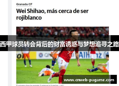 西甲球员转会背后的财富诱惑与梦想追寻之路 西甲球员转会背后的财富诱惑与梦想追寻之路
